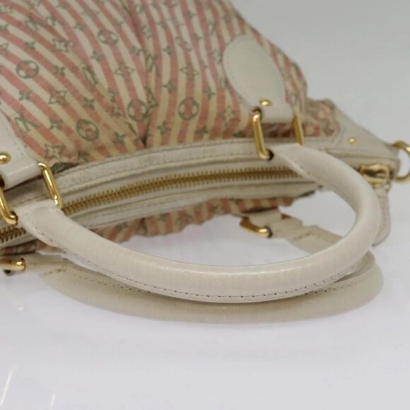 LOUIS VUITTON Mini Lin Croisette Marina PM Bag Pink White M95495 LV Auth 94959 - Picture 9 of 16